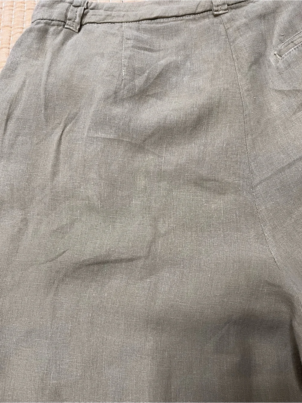 Zara women Wide-Leg linen pants Large